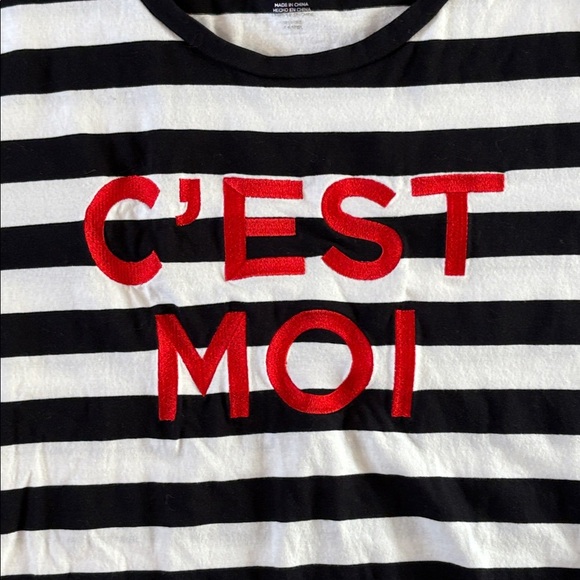 Karl Lagerfield Paris C’est Moi short sleeve T-shirt women’s size XL Top - Picture 4 of 6